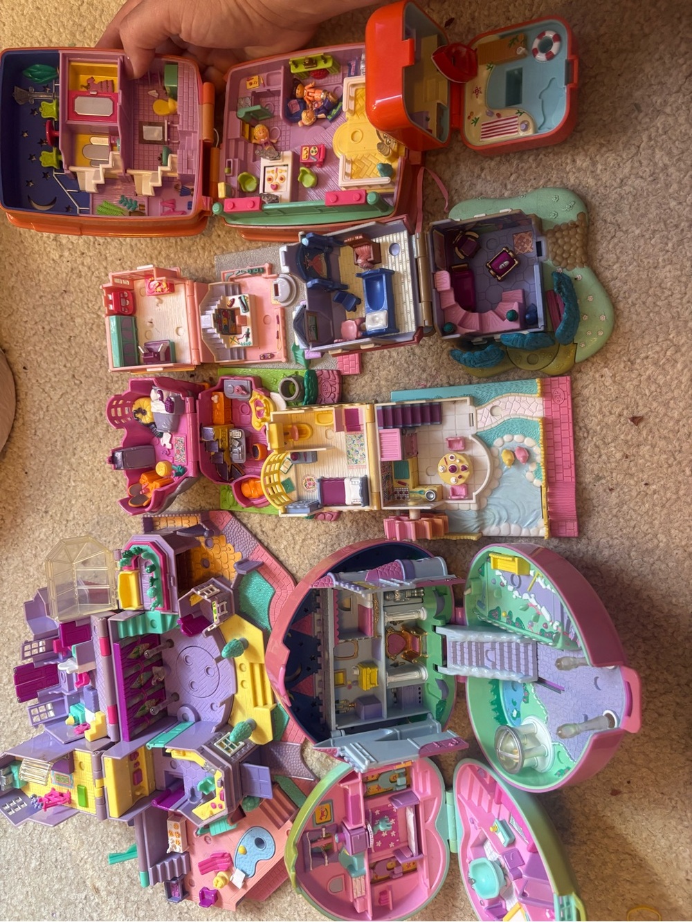 Vintage 1990s Polly pocket lot - blue bird